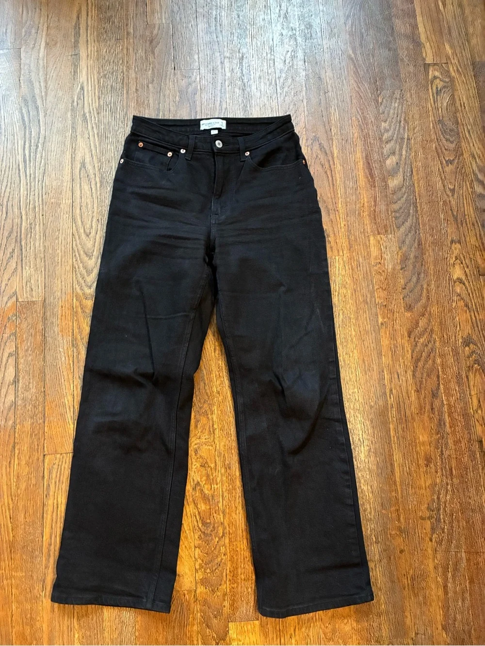 Abercrombie and Fitch Curve Love No Fade Black The 90s Relaxed Fit